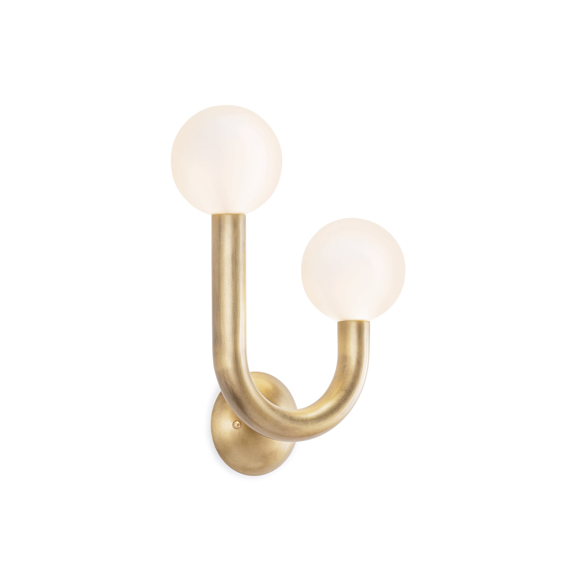 Zoshaos Modern Minimalist Happy Brass Glass Wall Lamp - Letslighting