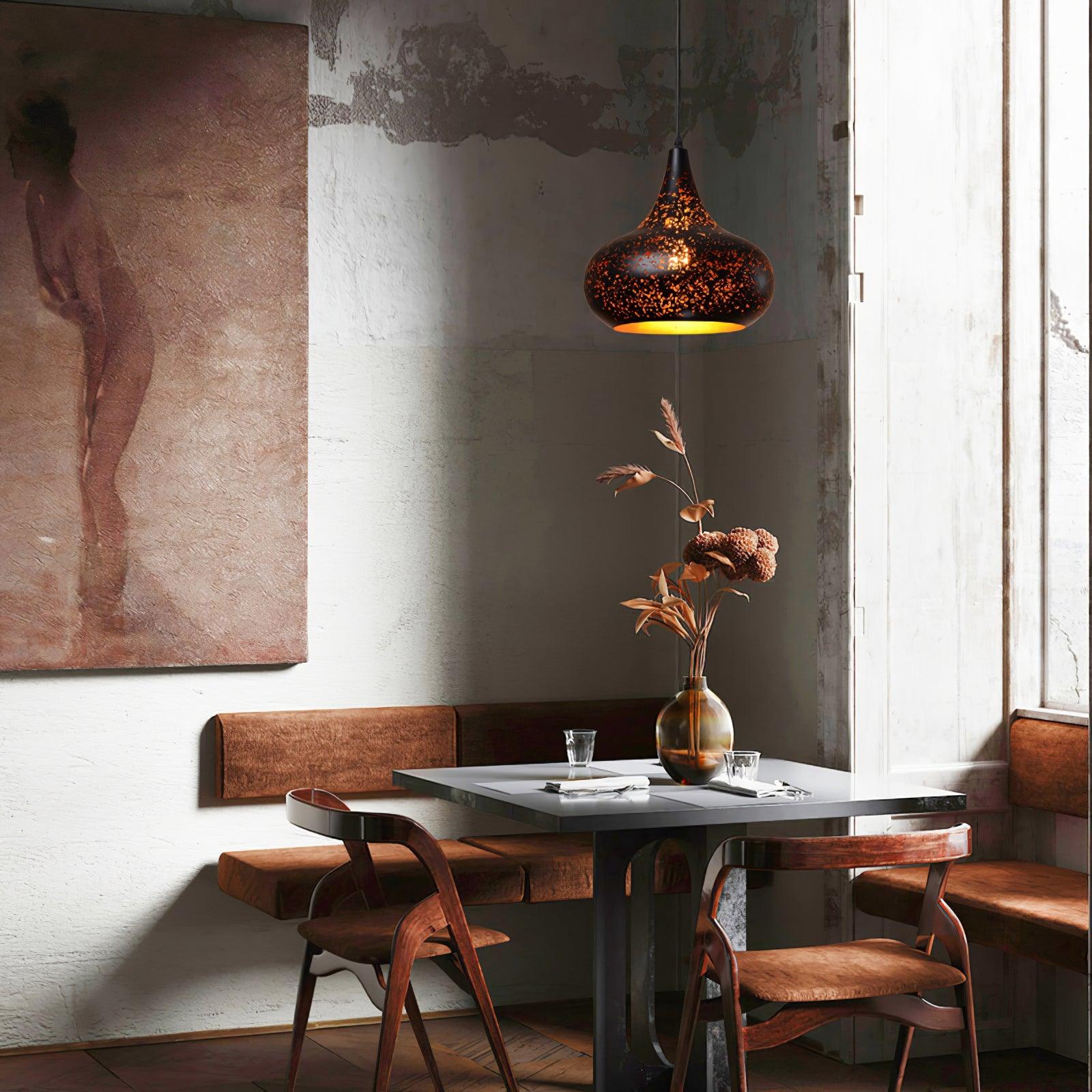 Solara Pendant Lamp Hollow Industrial Vintage - Letslighting