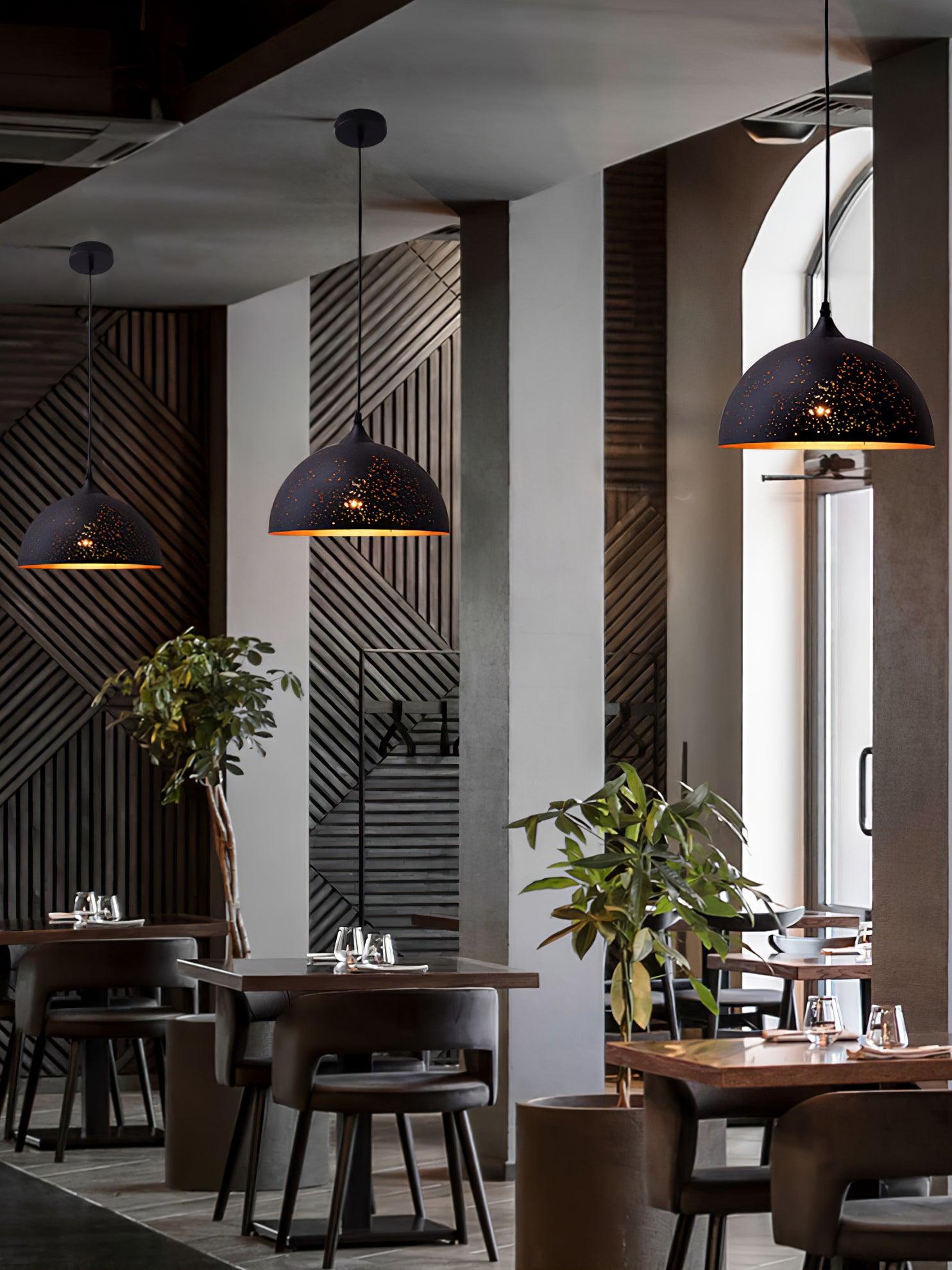 Solara Pendant Lamp Hollow Industrial Vintage - Letslighting