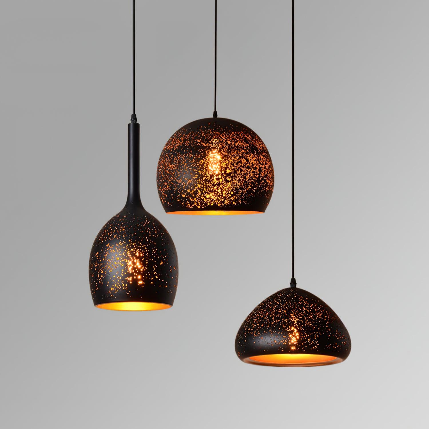 Solara Pendant Lamp Hollow Industrial Vintage - Letslighting