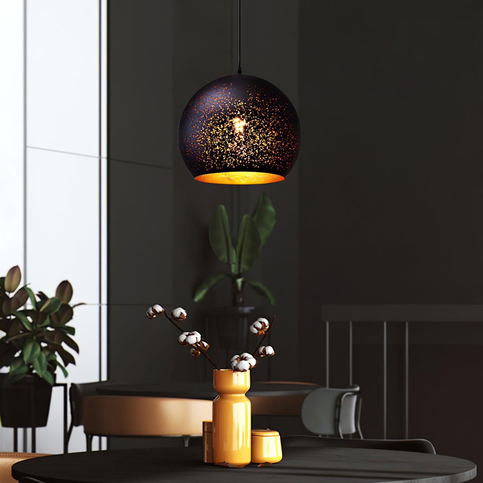 Solara Pendant Lamp Hollow Industrial Vintage - Letslighting