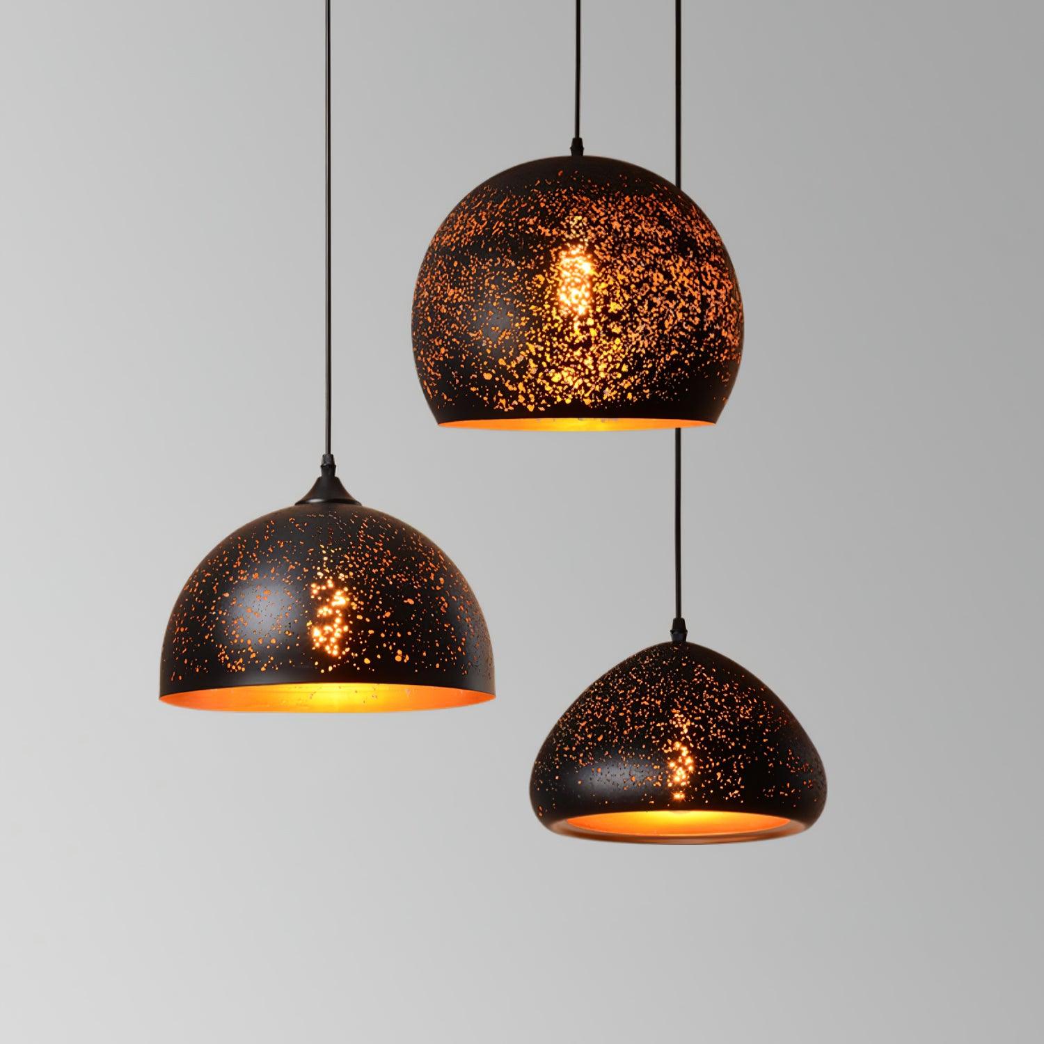 Solara Pendant Lamp Hollow Industrial Vintage - Letslighting