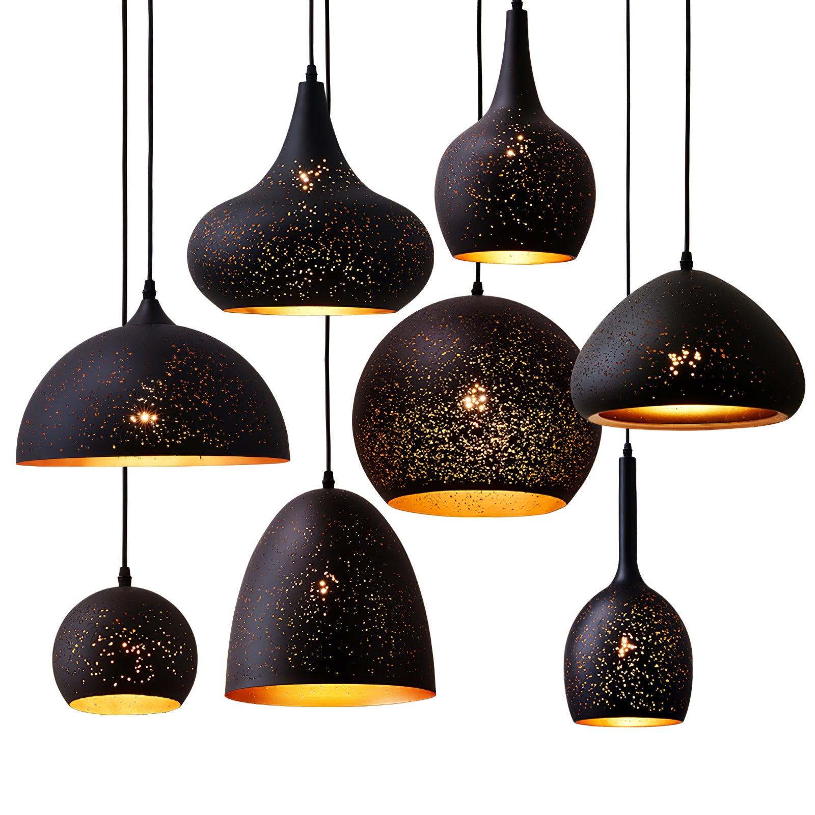 Solara Pendant Lamp Hollow Industrial Vintage - Letslighting