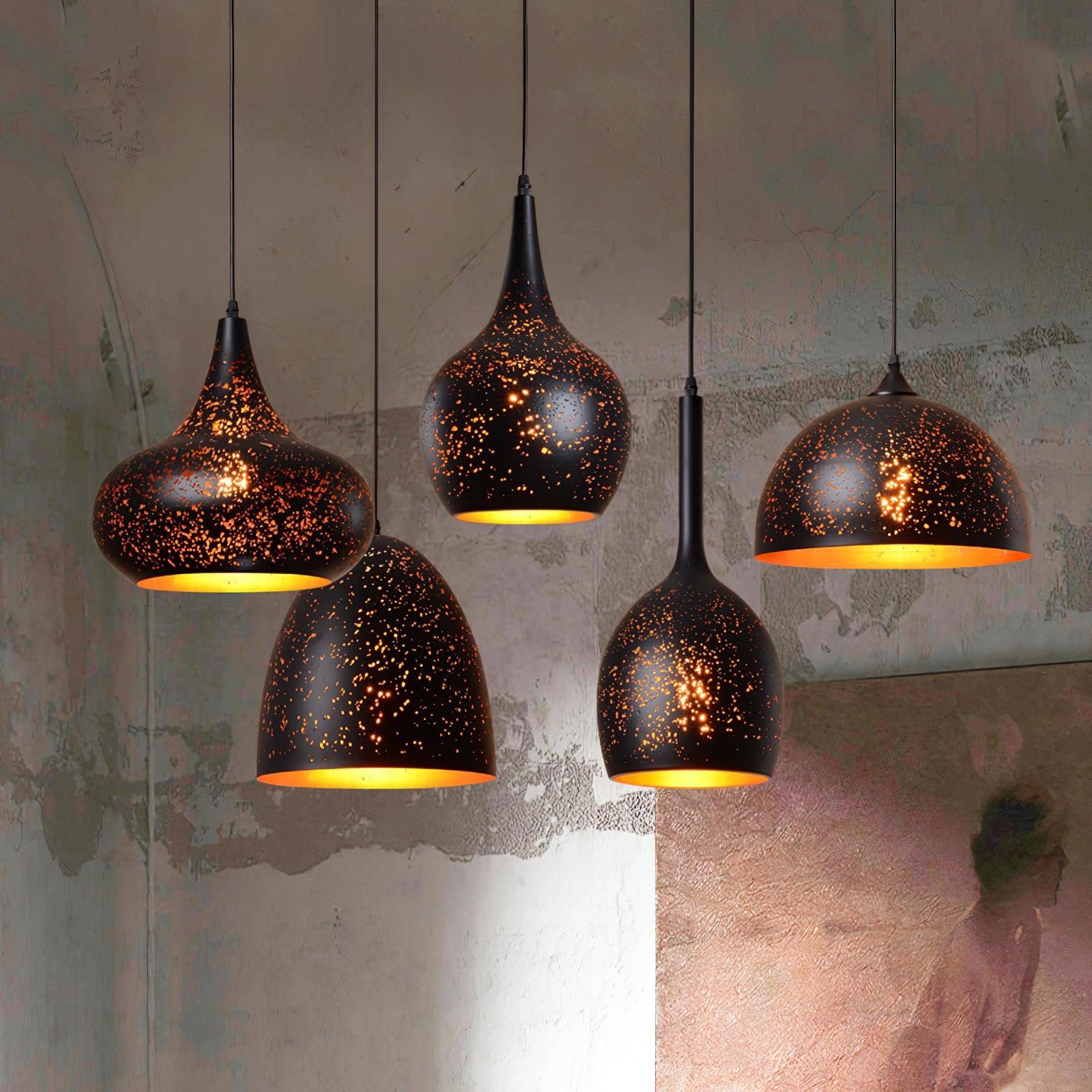 Solara Pendant Lamp Hollow Industrial Vintage - Letslighting