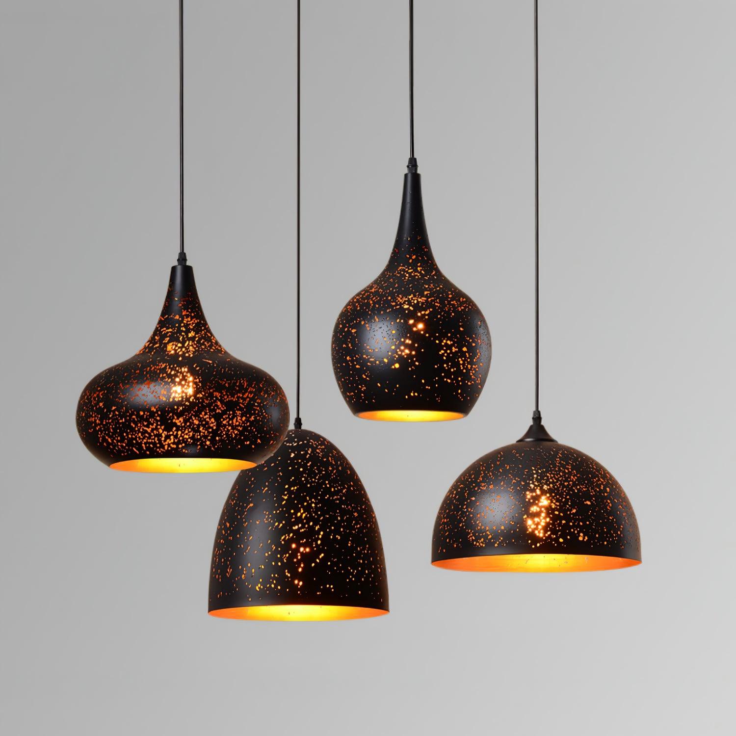 Solara Pendant Lamp Hollow Industrial Vintage - Letslighting