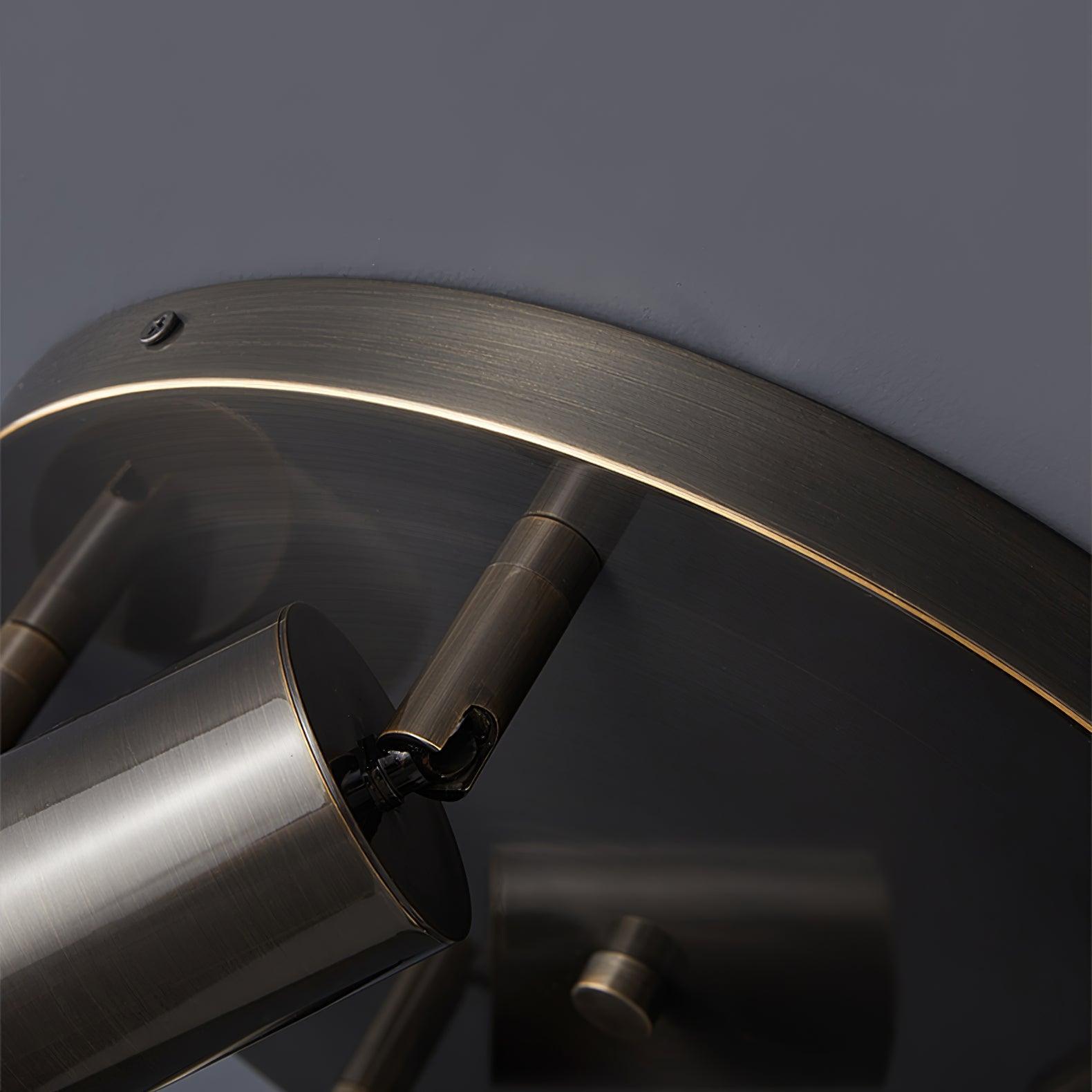 Solara Ceiling Lamp Brass Cylinder Adjustable Contemporary - Letslighting