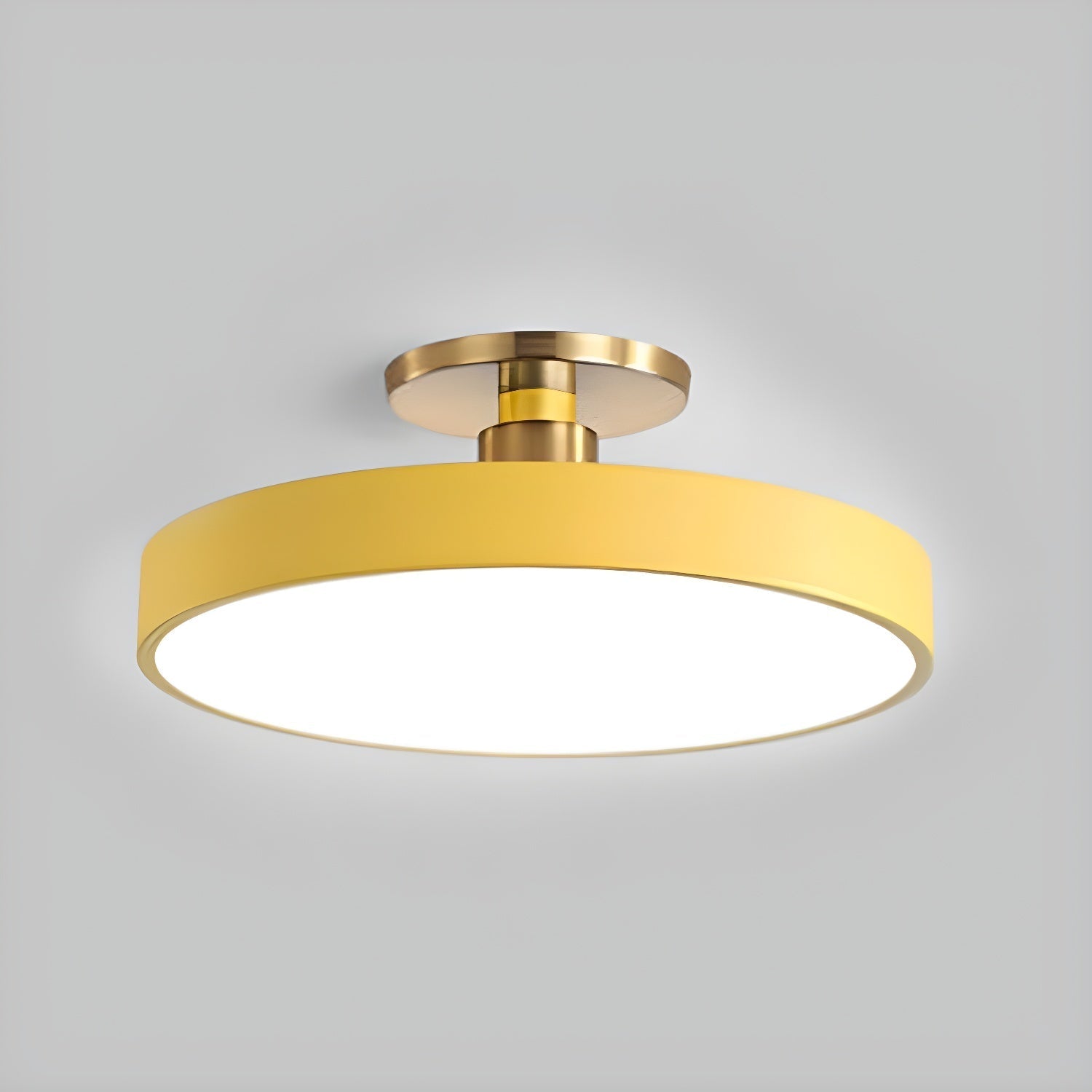 Solara Ceiling Lamp Flush Mount Black and Gold Modern - Letslighting