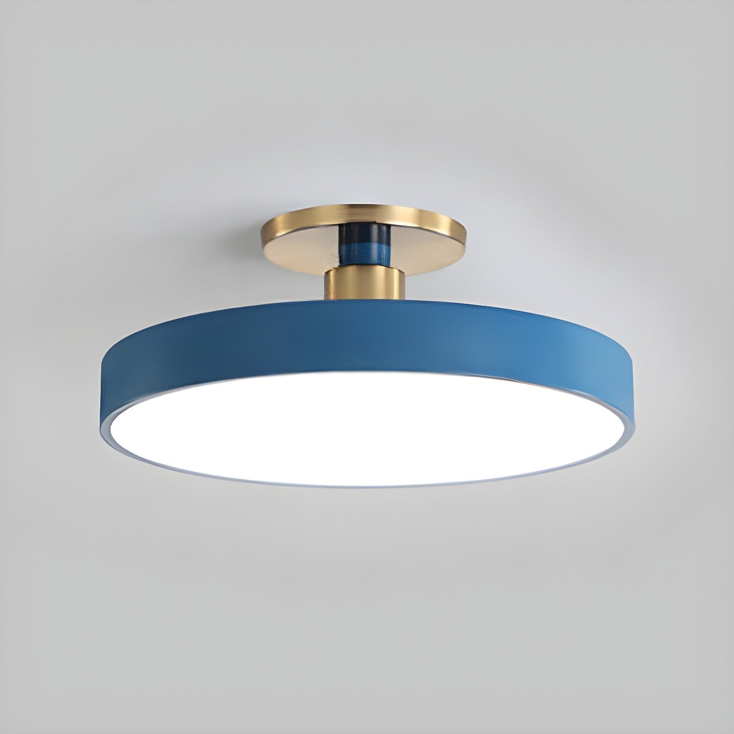 Solara Ceiling Lamp Flush Mount Black and Gold Modern - Letslighting