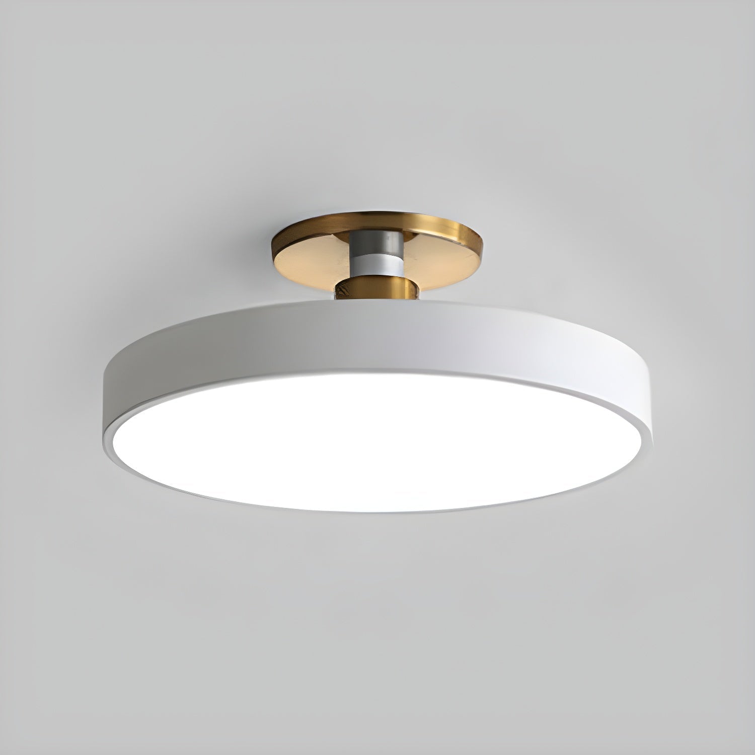 Solara Ceiling Lamp Flush Mount Black and Gold Modern - Letslighting