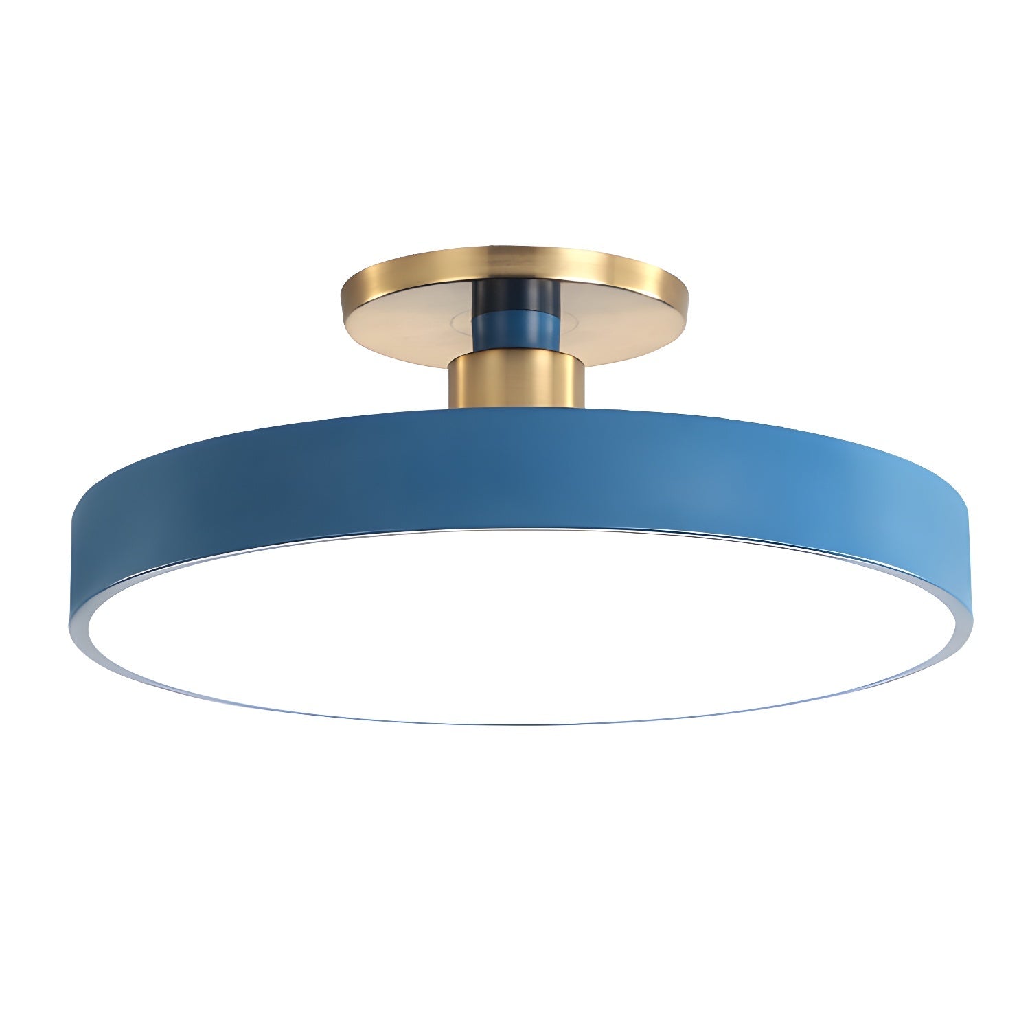 Solara Ceiling Lamp Flush Mount Black and Gold Modern - Letslighting