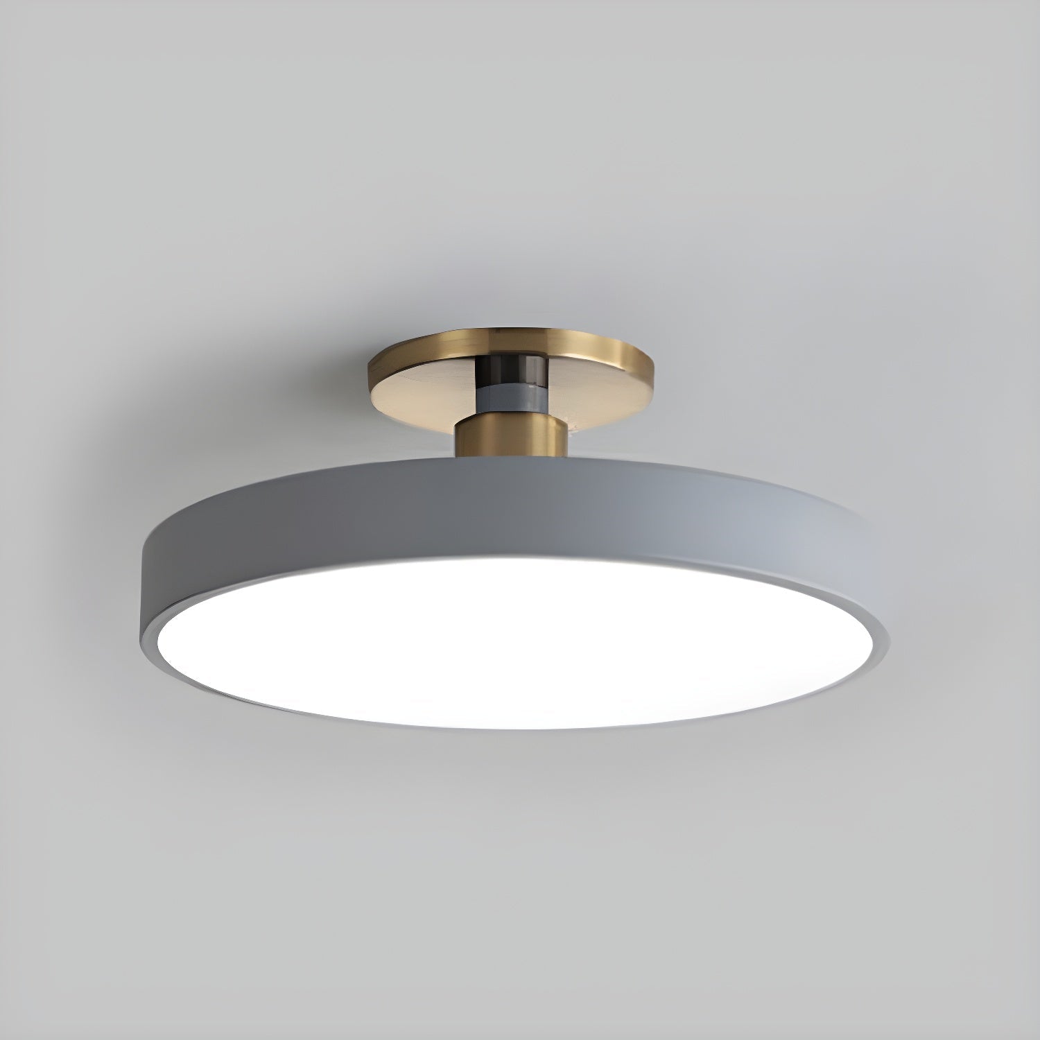 Solara Ceiling Lamp Flush Mount Black and Gold Modern - Letslighting