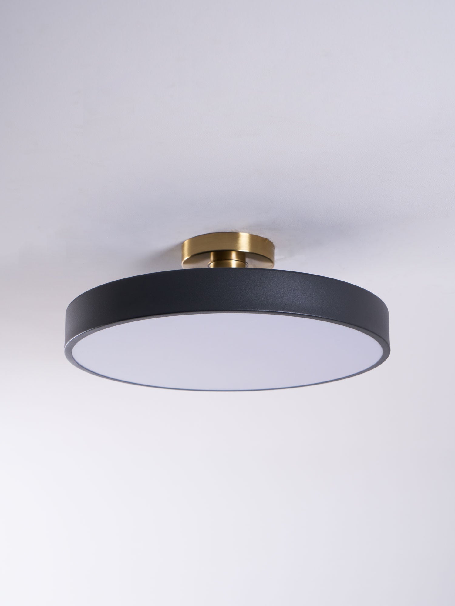 Solara Ceiling Lamp Flush Mount Black and Gold Modern - Letslighting