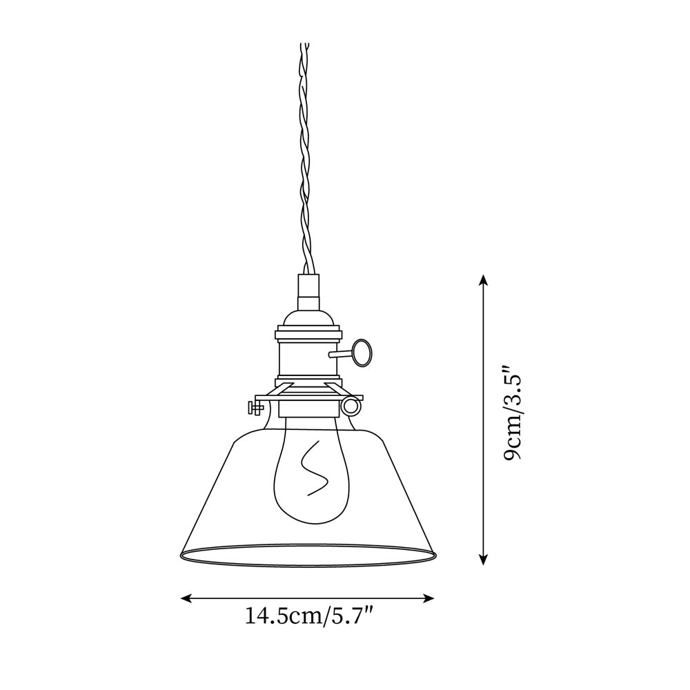 Glint Clear Glass Pendant Light - Neutralighting