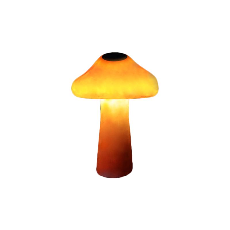 Ray Mushroom Outdoor Ground Light, Hardwired/Solar, Orange