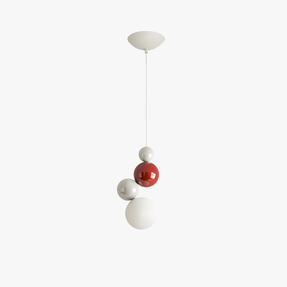 Valentina Modern LED Pendant Light White Metal Bedroom Living Room