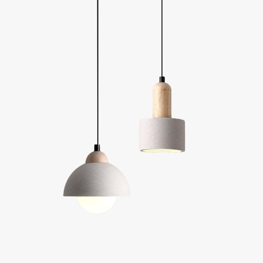 Muto Modern Pendant Light Cement White Bedroom/Kitchen Island