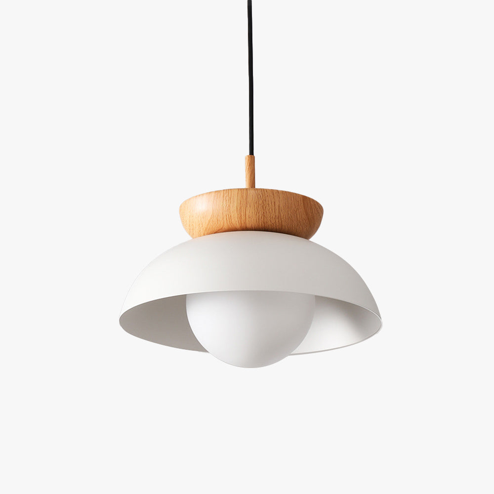 Muto Nordic Pendant Light/Flush Mount Ceiling Light Wood/Metal Black Kitchen Balcony