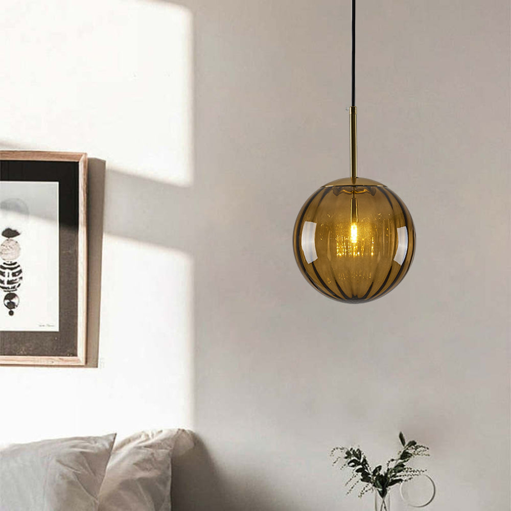 Valentina Modern Pendant Light Clear Bubble Gradient, Glass