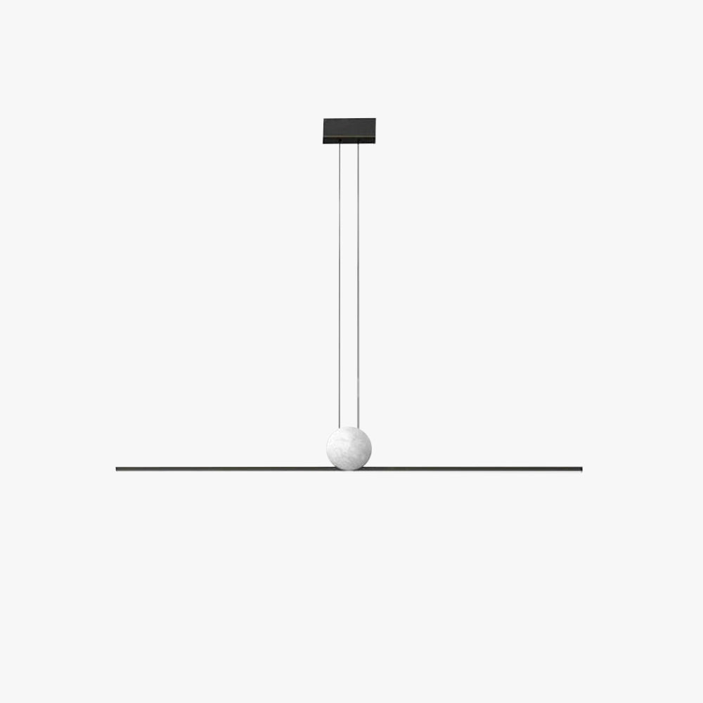 Arisha Minimalist Linear Bubble Pendant Light Marble
