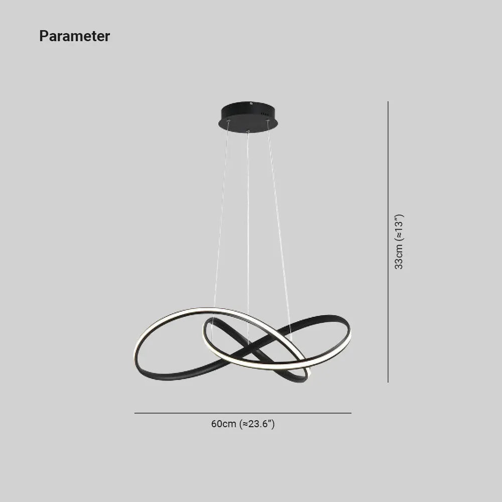 Arisha Pendant Light linear Modern, Acrylic/Metal, Black/White, Dining Room