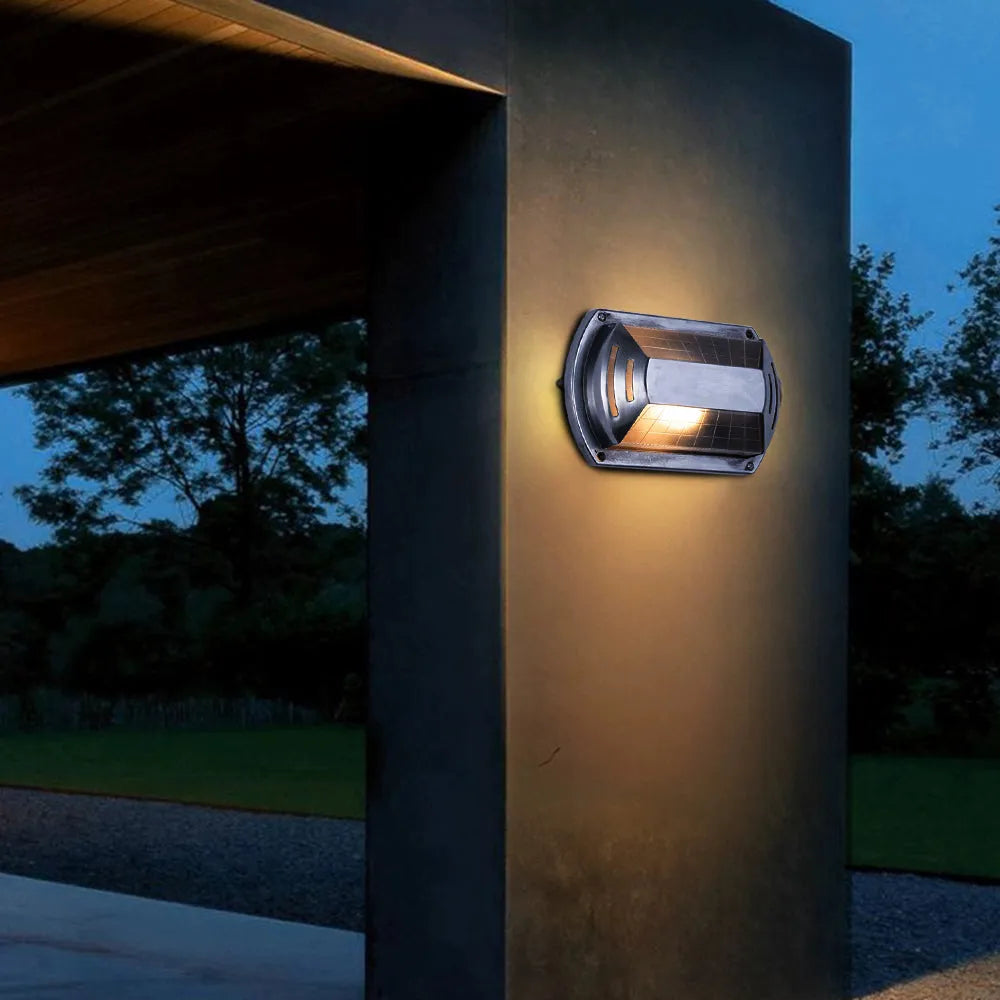 Ray Outdoor Wall Lamp Geometric Modern Silver Waterproof