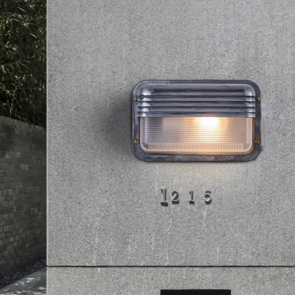 Ray Outdoor Wall Lamp Geometric Modern Silver Waterproof