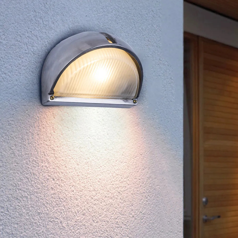 Ray Outdoor Wall Lamp Geometric Modern Silver Waterproof