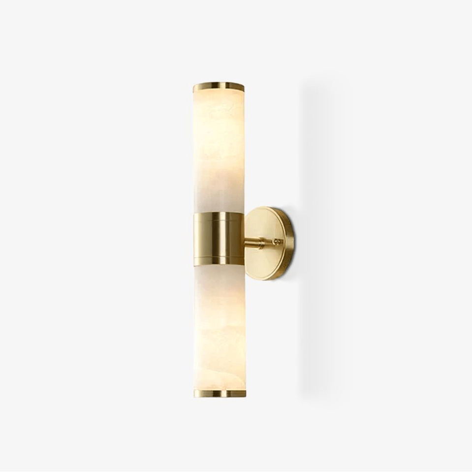 Kaia Minimalist Alabaster Wall Lamp - Neutralighting