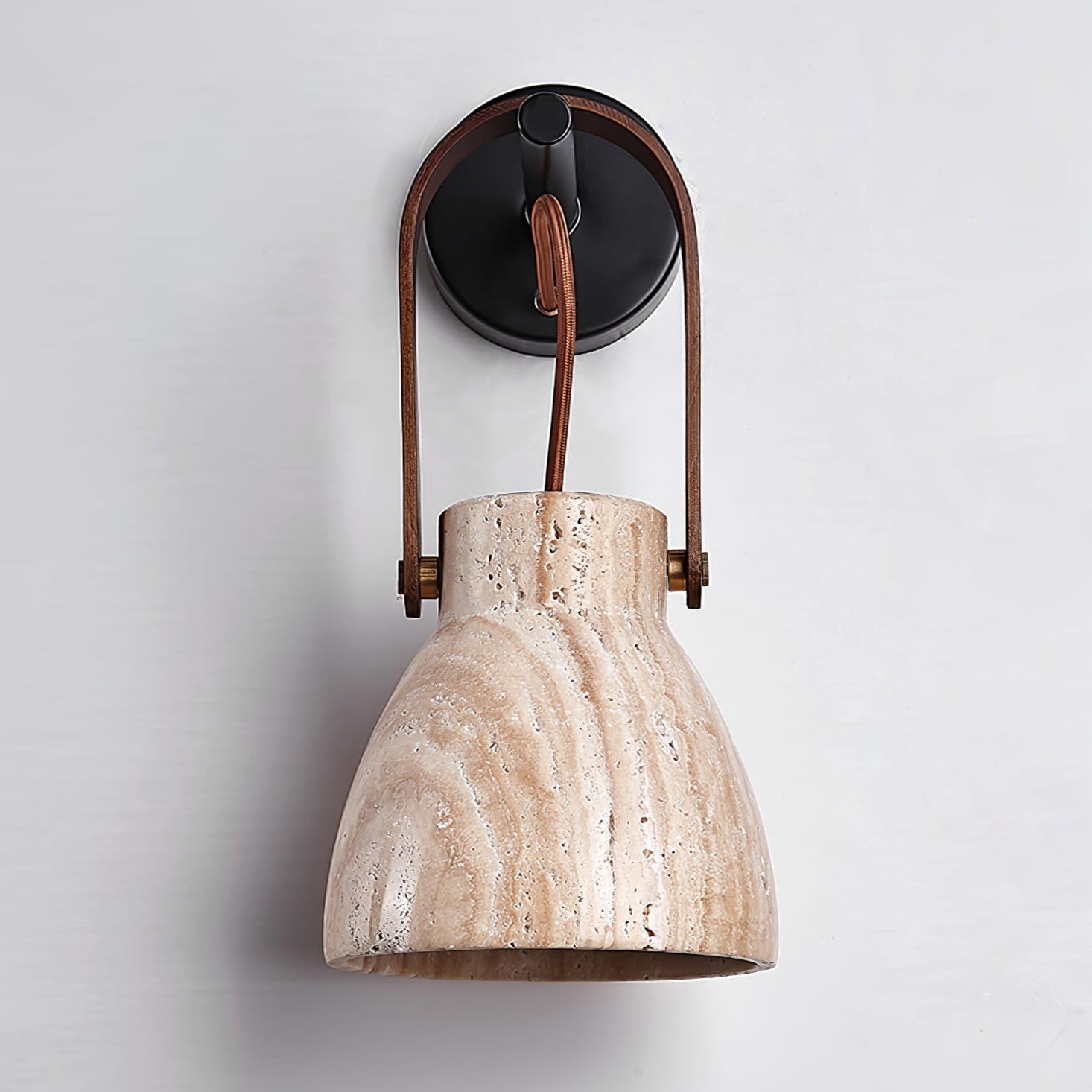 Travertine Lantern Wall Light - Neutralighting