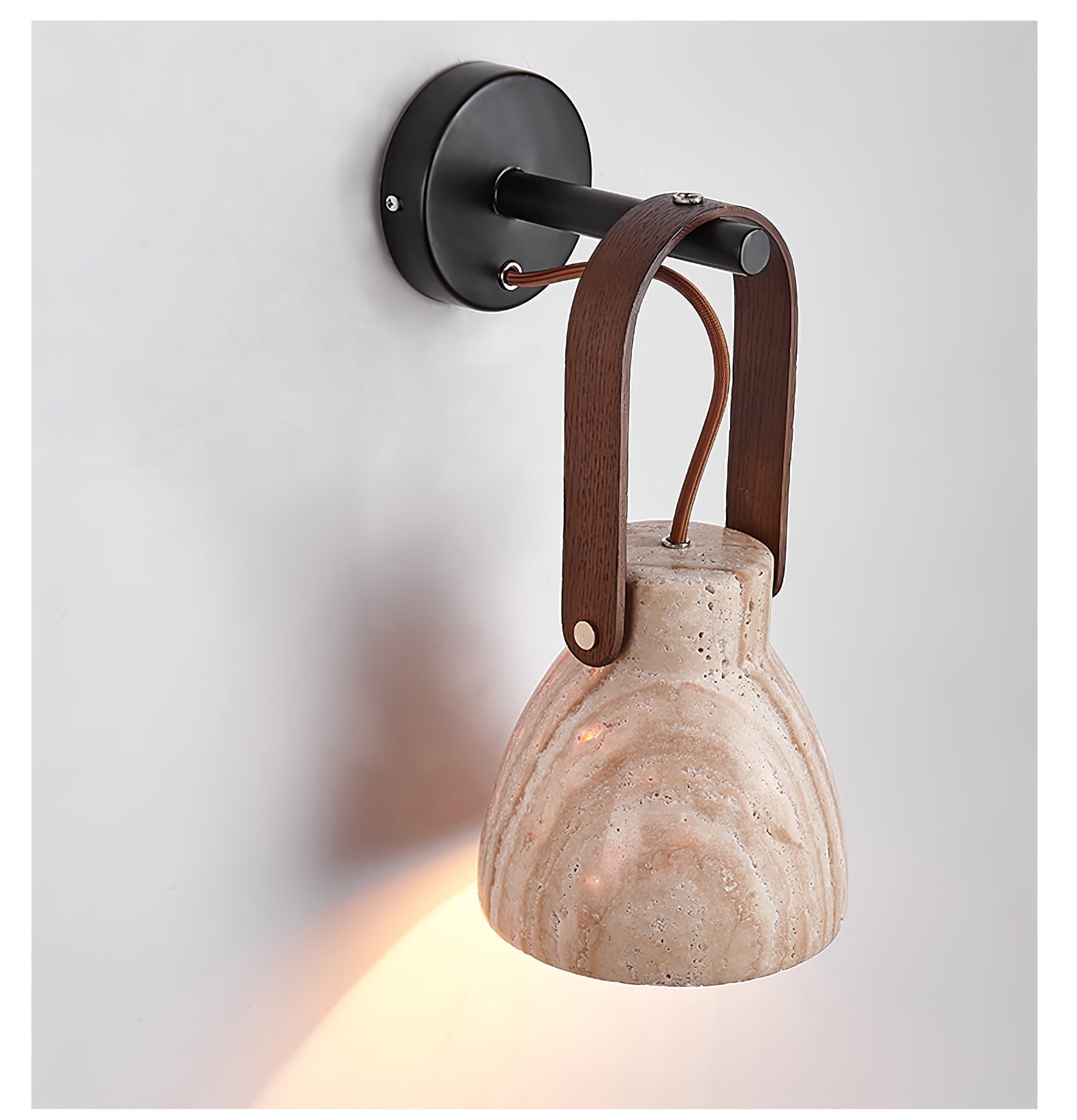 Travertine Lantern Wall Light - Neutralighting