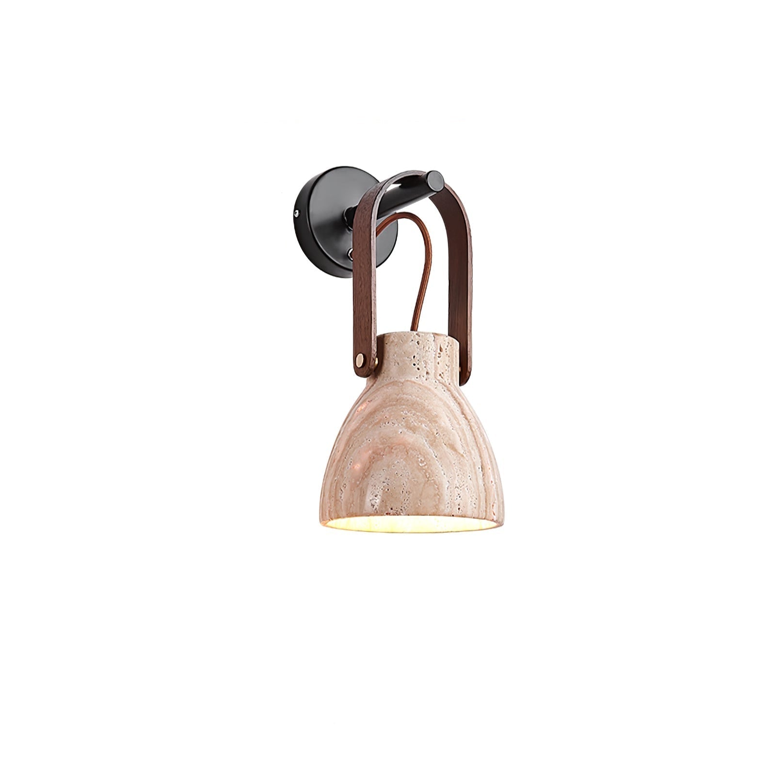 Travertine Lantern Wall Light - Neutralighting