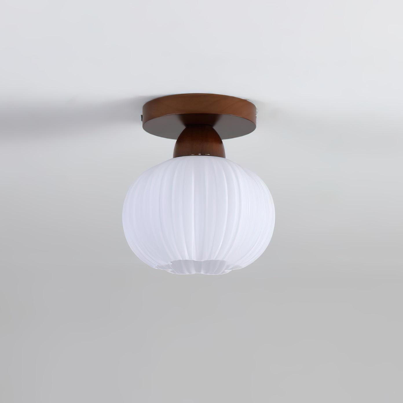 Gleam Large Flower Bag Wood Ceiling Lamp - Letslighting