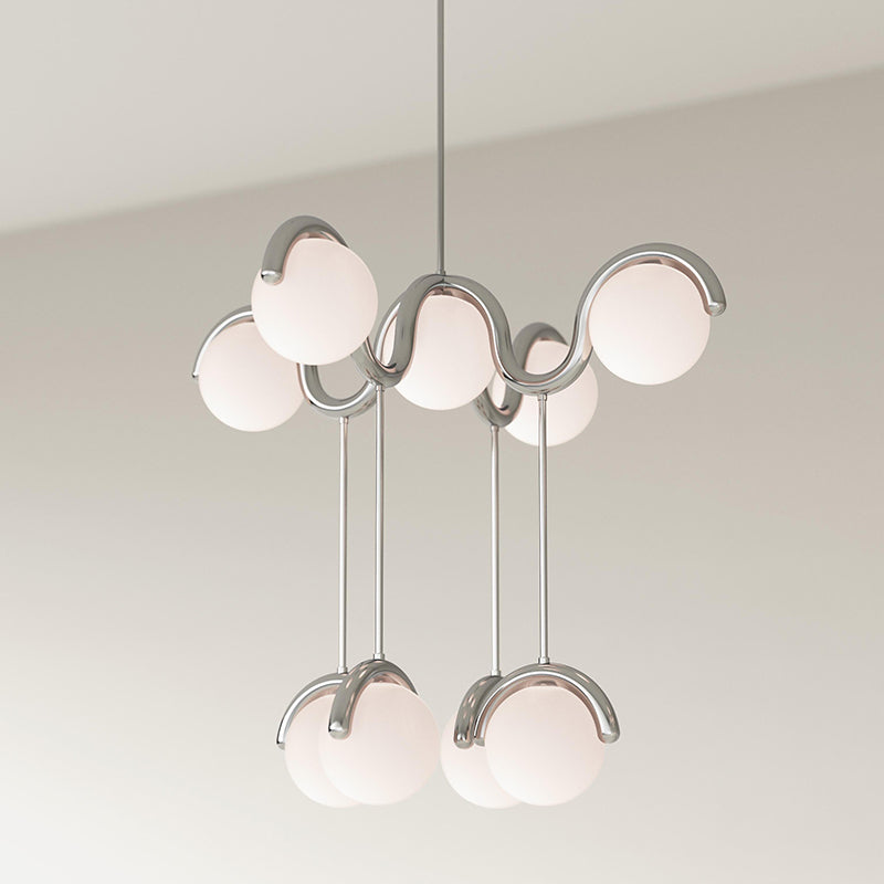 Eurvinen Creativity Elegance Art Brass Glass Chandelier - Letslighting