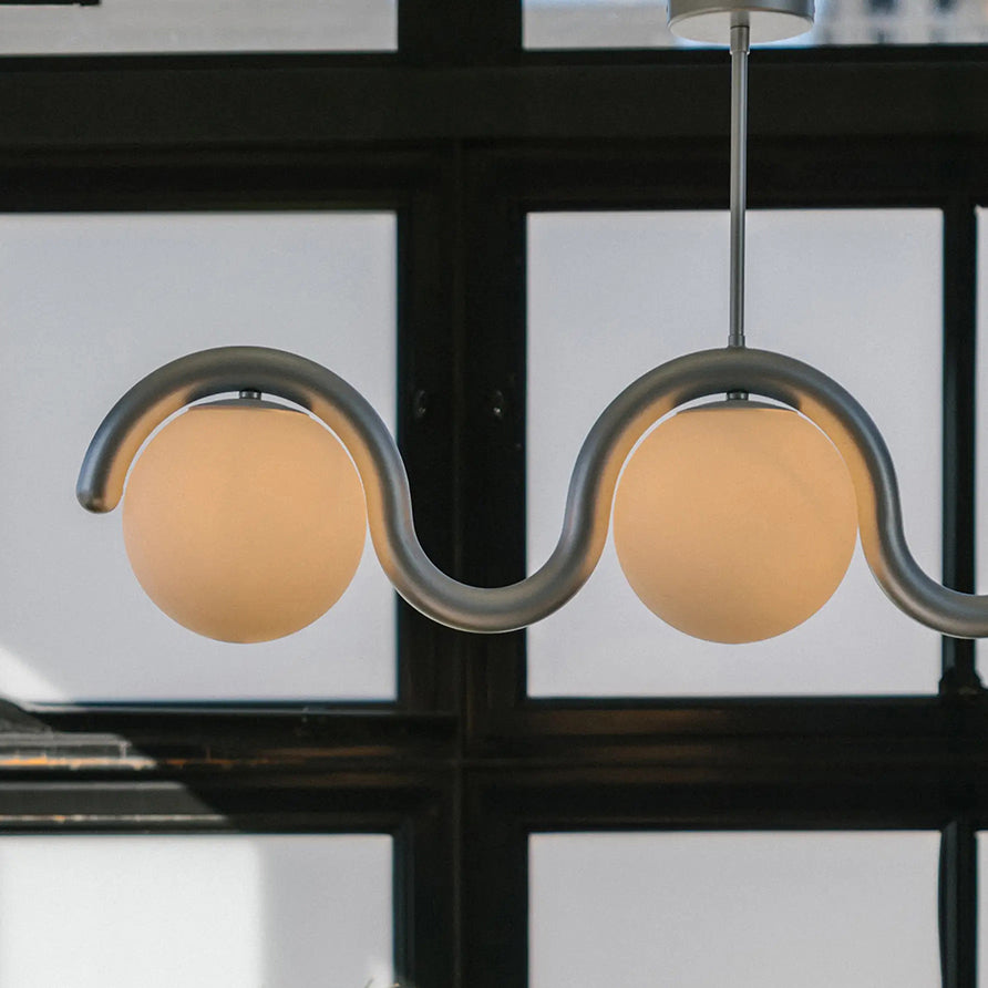 Citheis Individual Creativity Linear Glass Chandelier - Letslighting