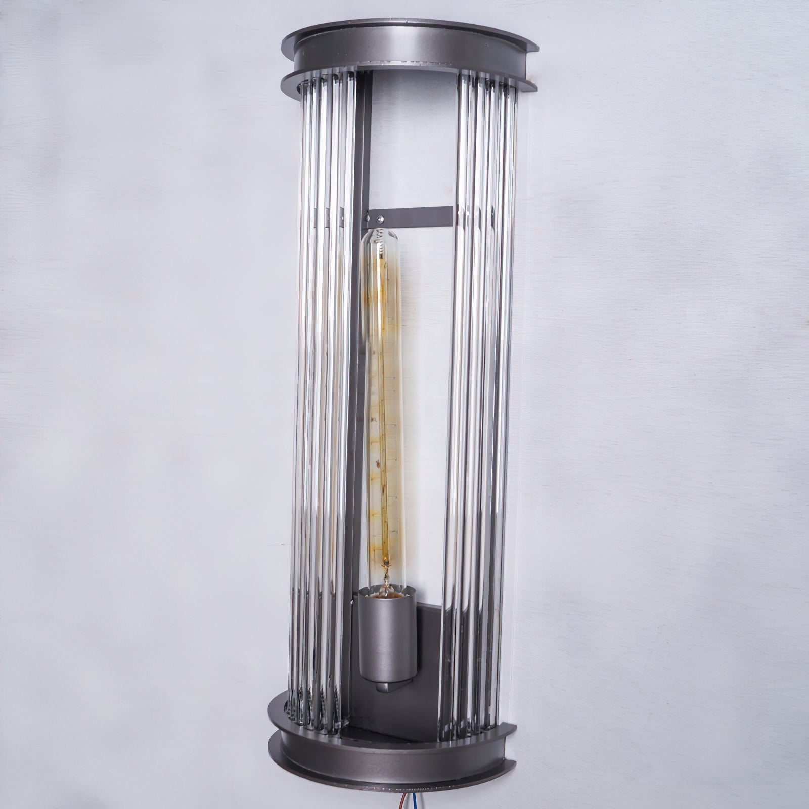 Lampe Murale Métal et Cristal Industrielle Vintage Armarila - Neutralighting