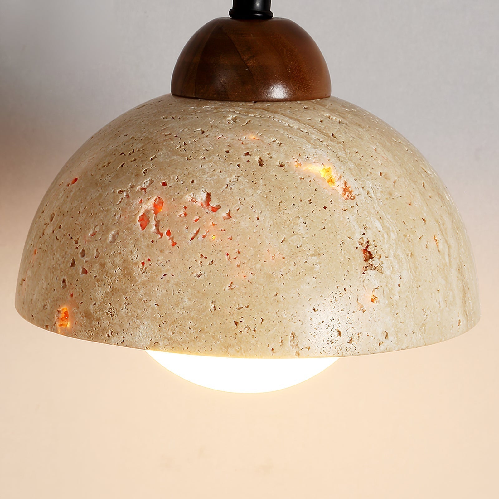 Fossil Travertine Swing Arm Wall Lamp Plug-in - Letslighting