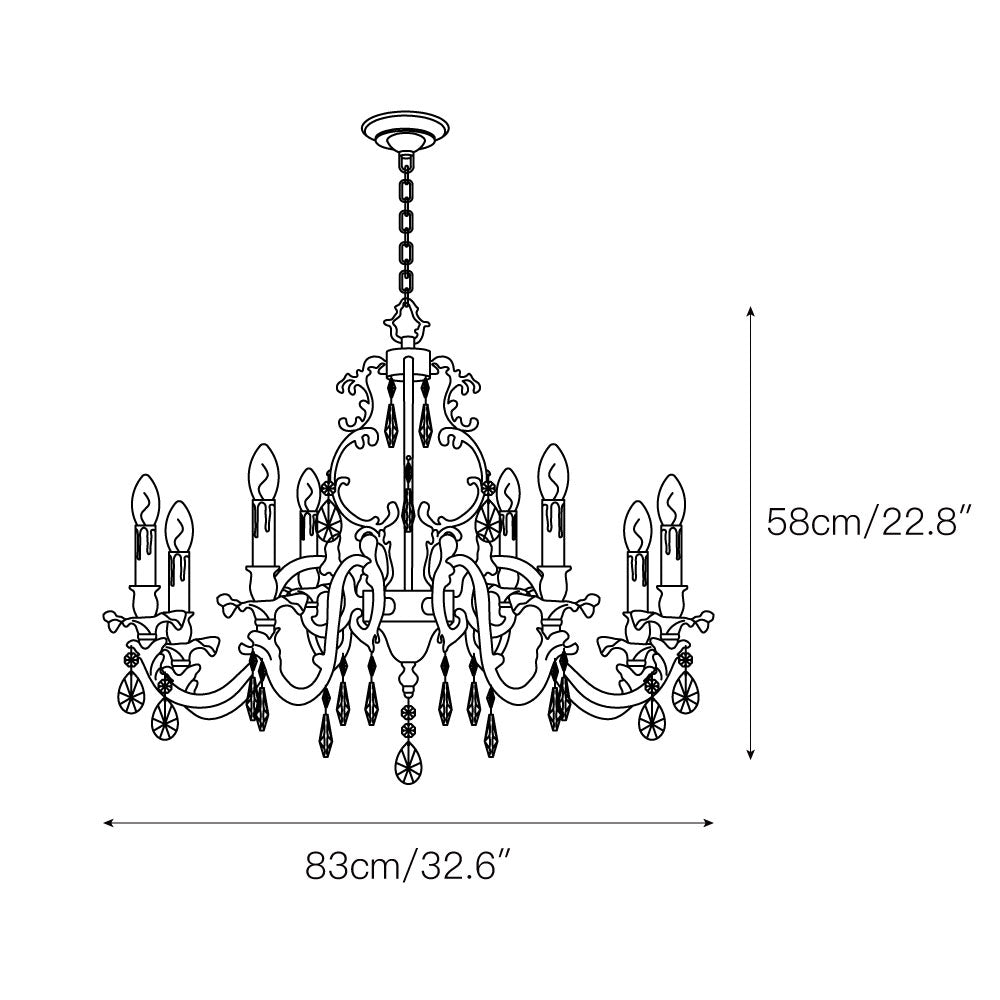 Olrinila Postmodern Luxury Brass Crystal Chandelier - Letslighting