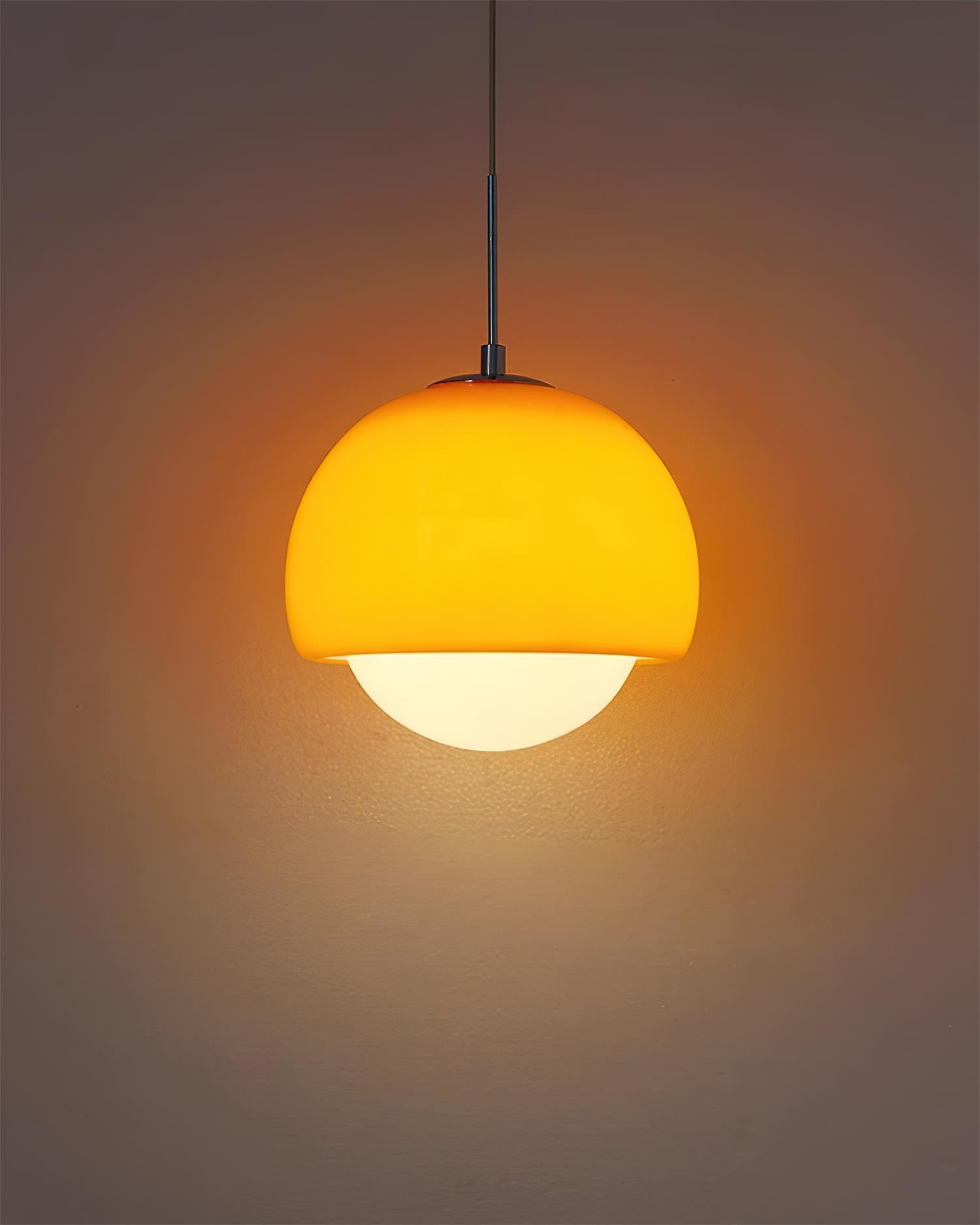 Pendant Light Glass Globe Retro Modern Style Colorful Soft Illumination - Neutralighting