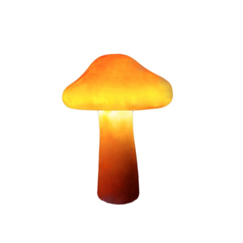 Ray Mushroom Outdoor Ground Light, Hardwired/Solar, Orange