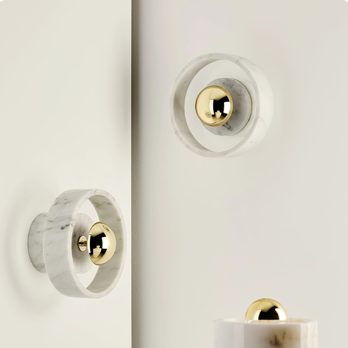 Aurvelora Premium Nordic Art Aura Marbre Applique Murale - Neutralighting