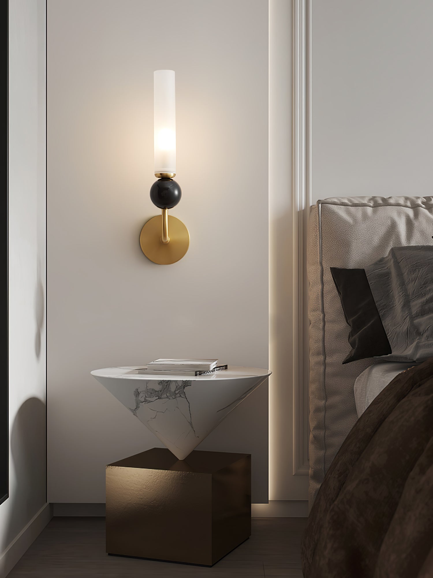 Casoreth Applique Murale Verticale en Marbre Moderne - Neutralighting