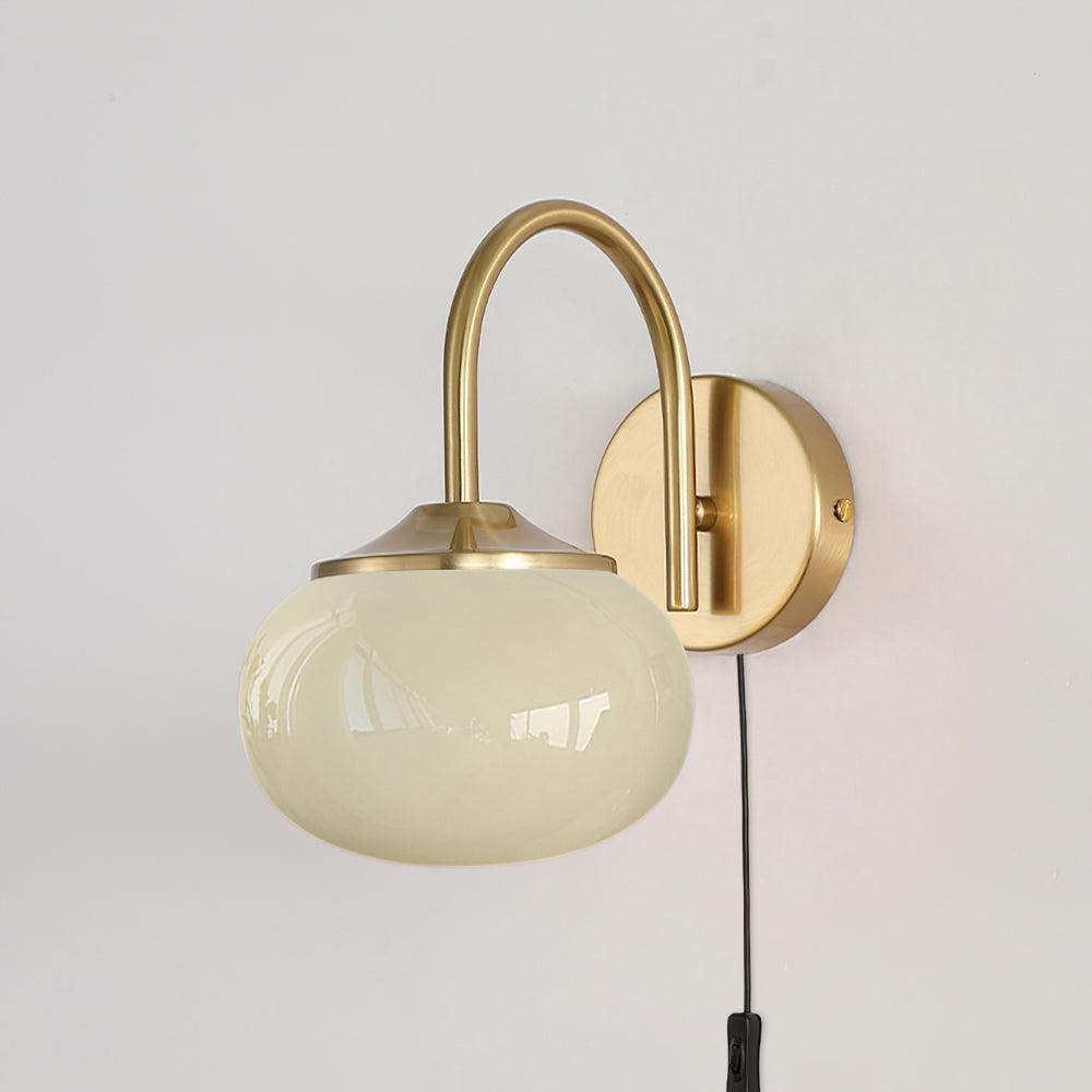 Dutiful Premium Nordic Art Plug-in Glass Sconce Wall Lamp - Neutralighting