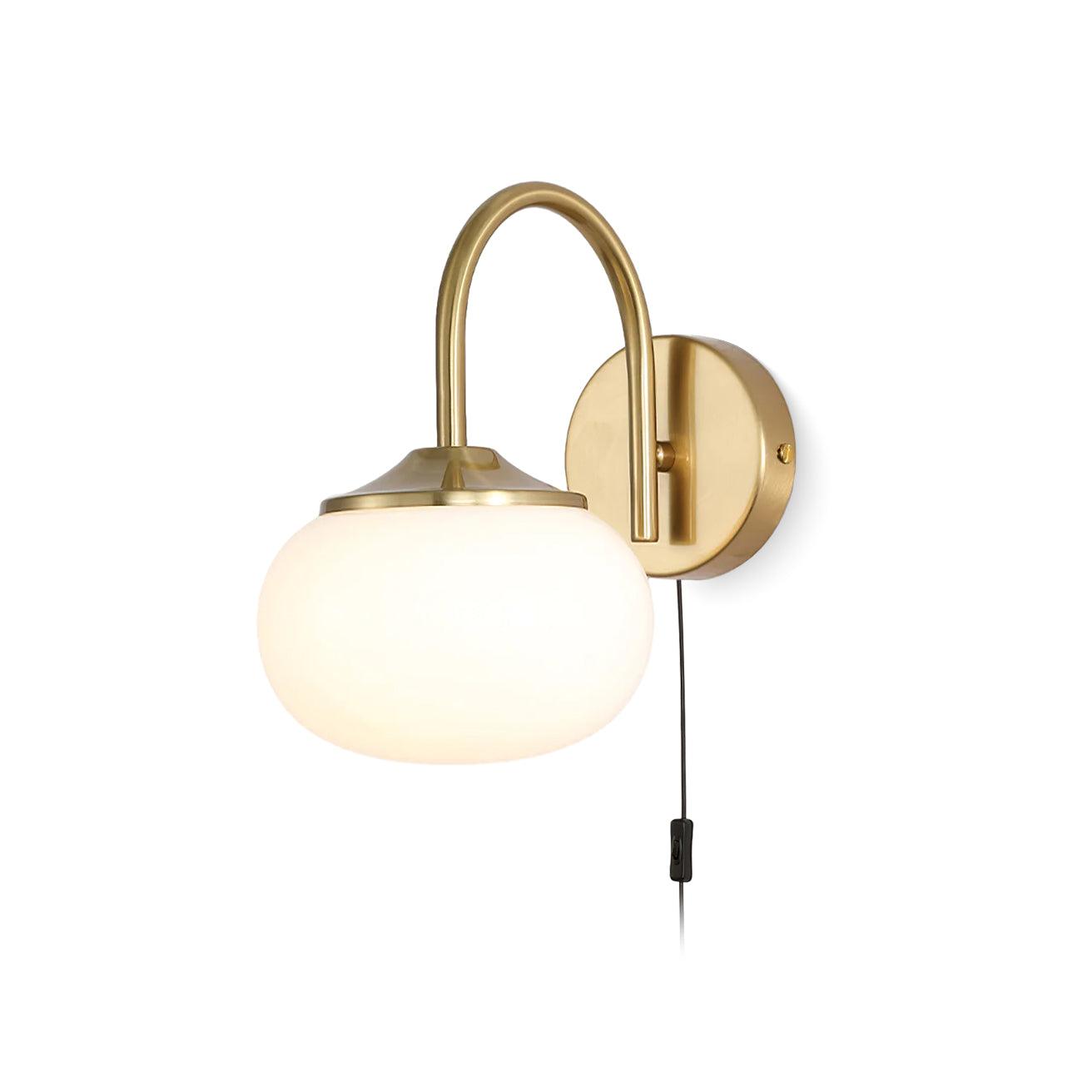 Dutiful Premium Nordic Art Plug-in Glass Sconce Wall Lamp - Neutralighting