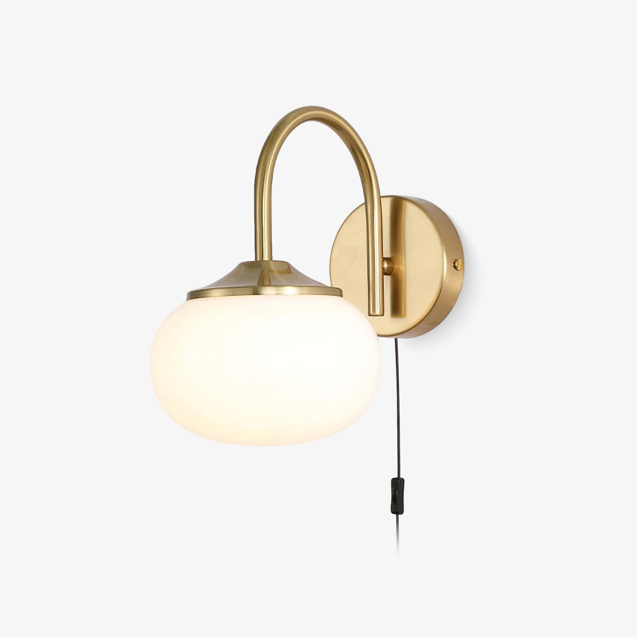 Dutiful Premium Nordic Art Plug-in Glass Sconce Wall Lamp - Neutralighting