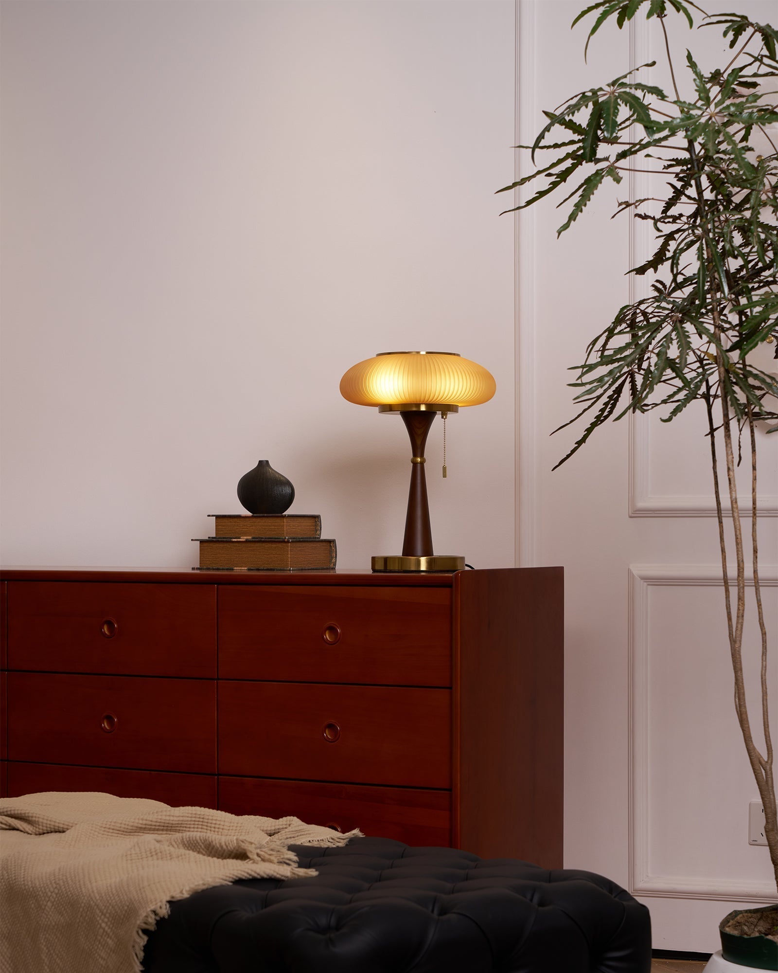 Orton Wood Vintage Table Lamp - Letslighting
