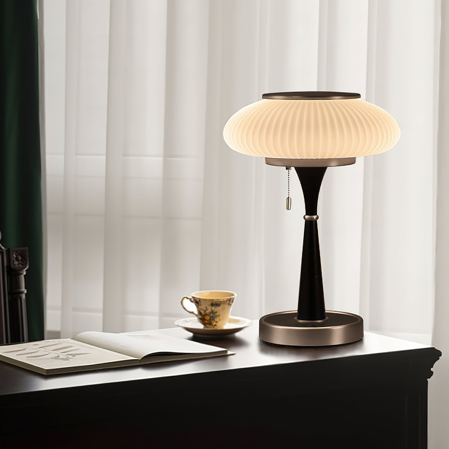 Orton Wood Vintage Table Lamp - Letslighting