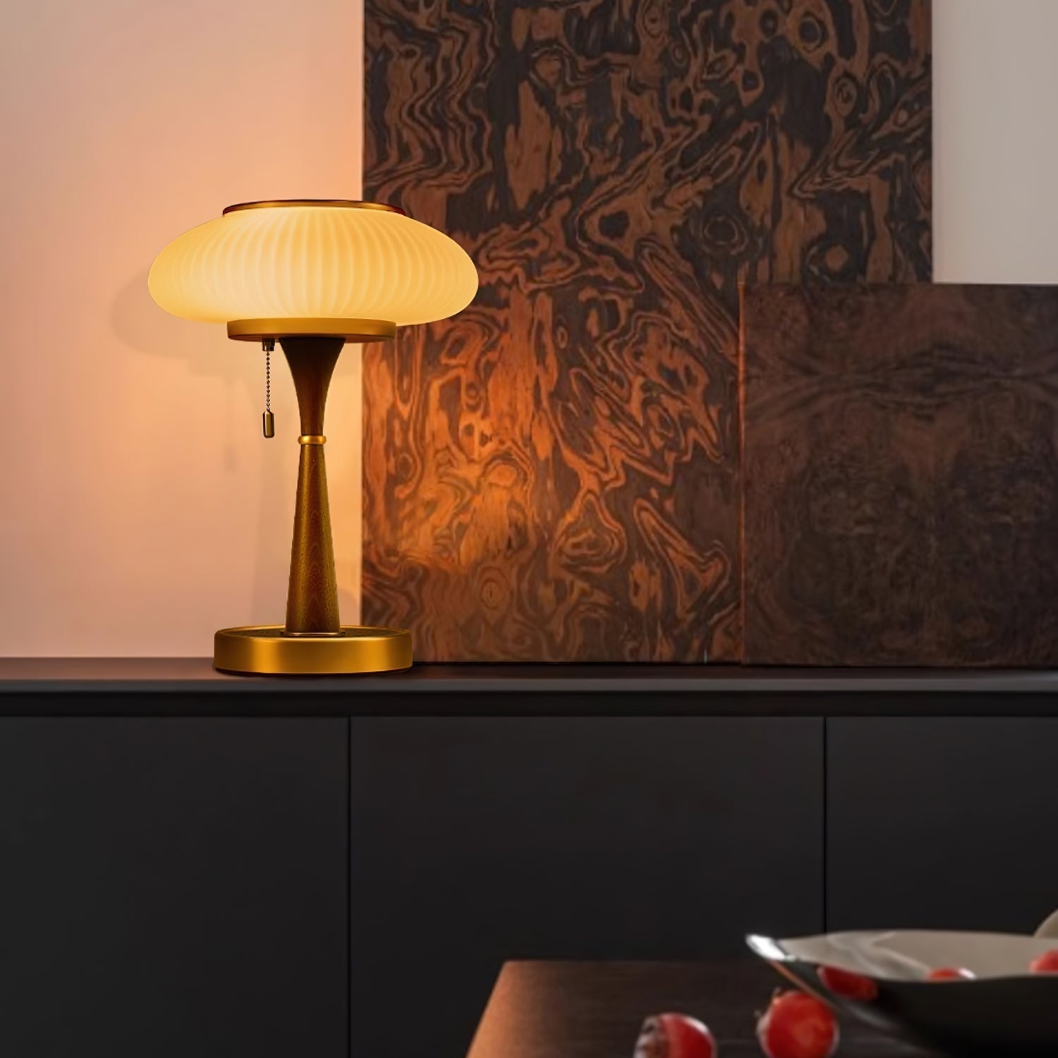 Orton Wood Vintage Table Lamp - Letslighting