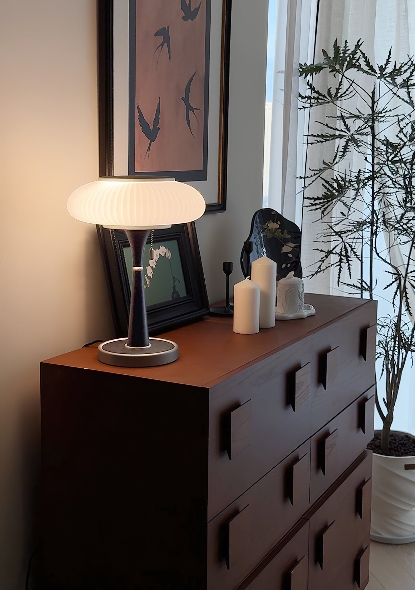Orton Wood Vintage Table Lamp - Letslighting