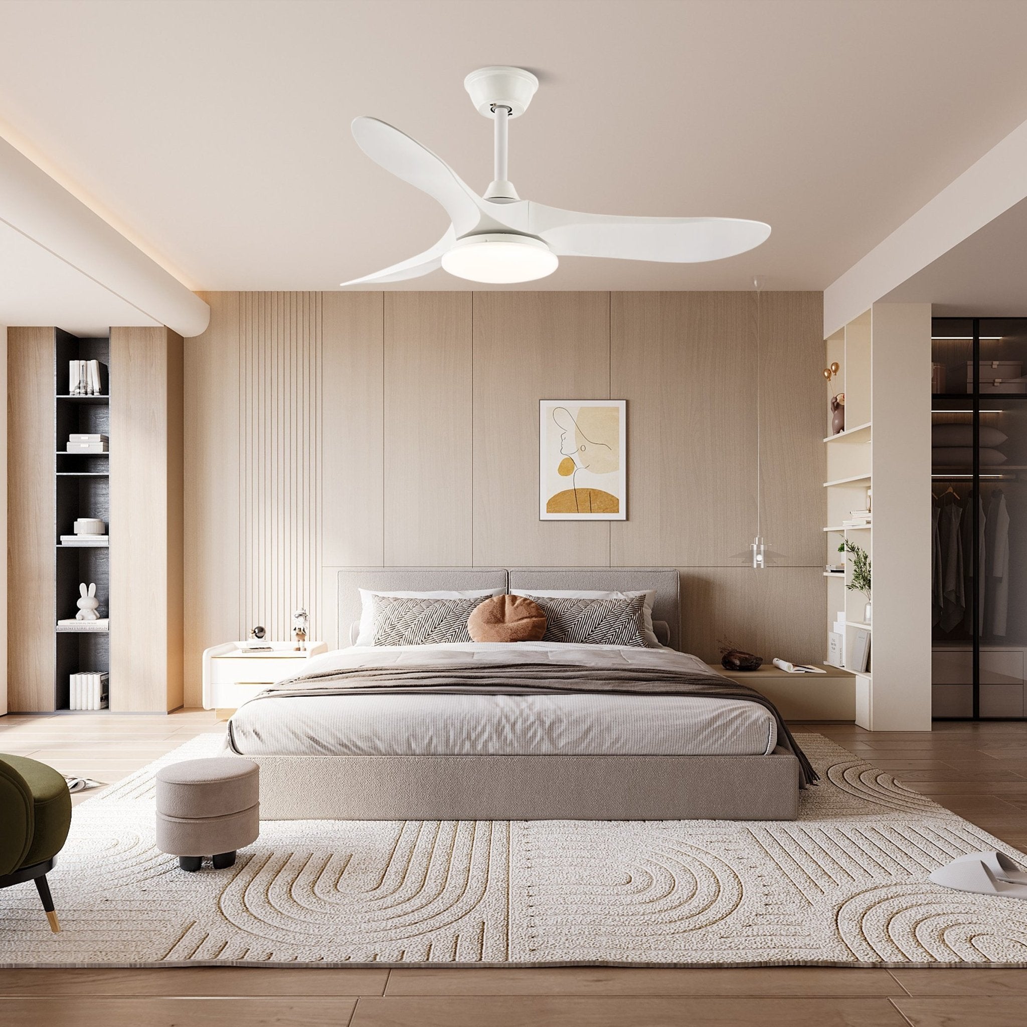 Aveline Modern Wood Ceiling Fan Light - Letslighting