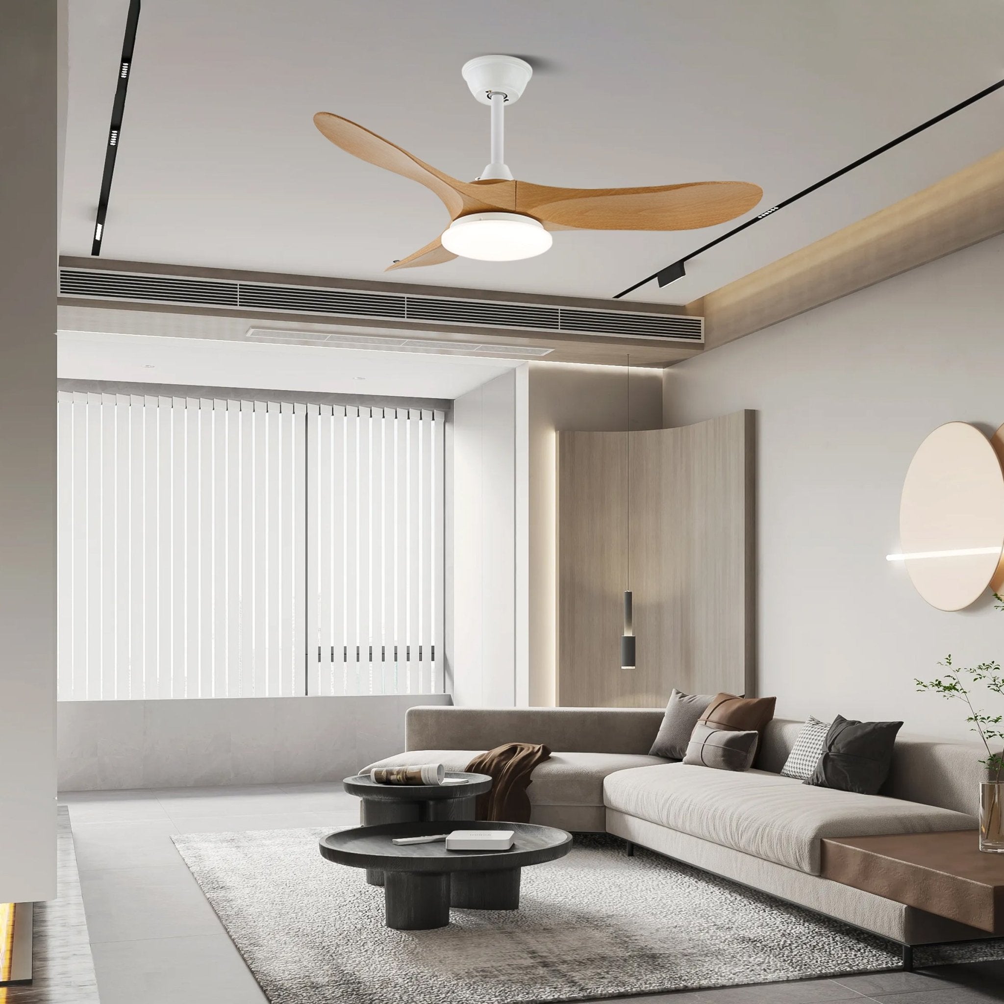 Aveline Modern Wood Ceiling Fan Light - Letslighting